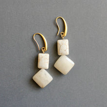 Load image into Gallery viewer, ISLE13 White and cream earrings
