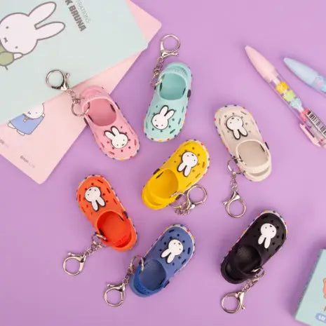 Miffy Sandal Keychain with Clear Shoe Case
