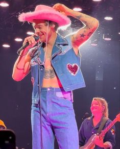 Pink Fuzzy Feather Cowboy Hat