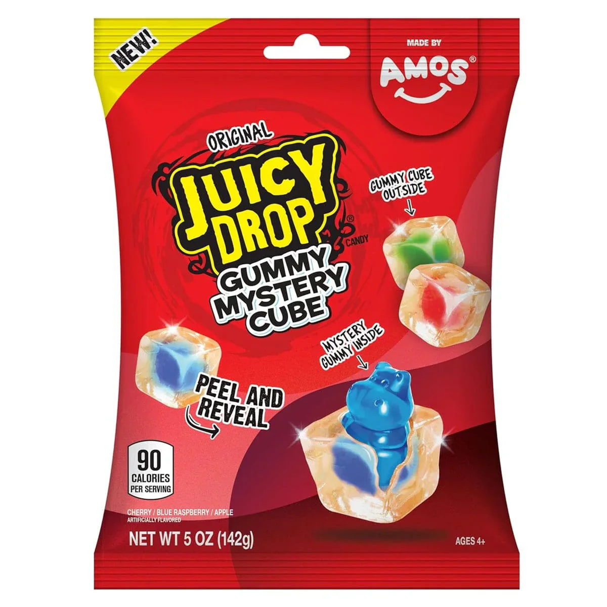 Amos Juicy Drop Gummy Mystery Cube 5oz