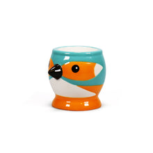 Load image into Gallery viewer, Ceramic Shaped Egg Cup Kingfisher Bird
