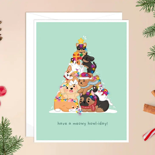Have A Meowy Howl-Idays Christmas Card