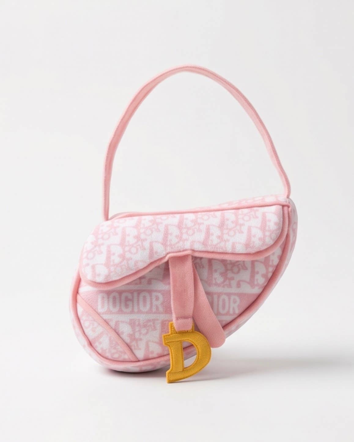 Pink Dogior Saddle Bag | Squeaker Plush Dog Toy