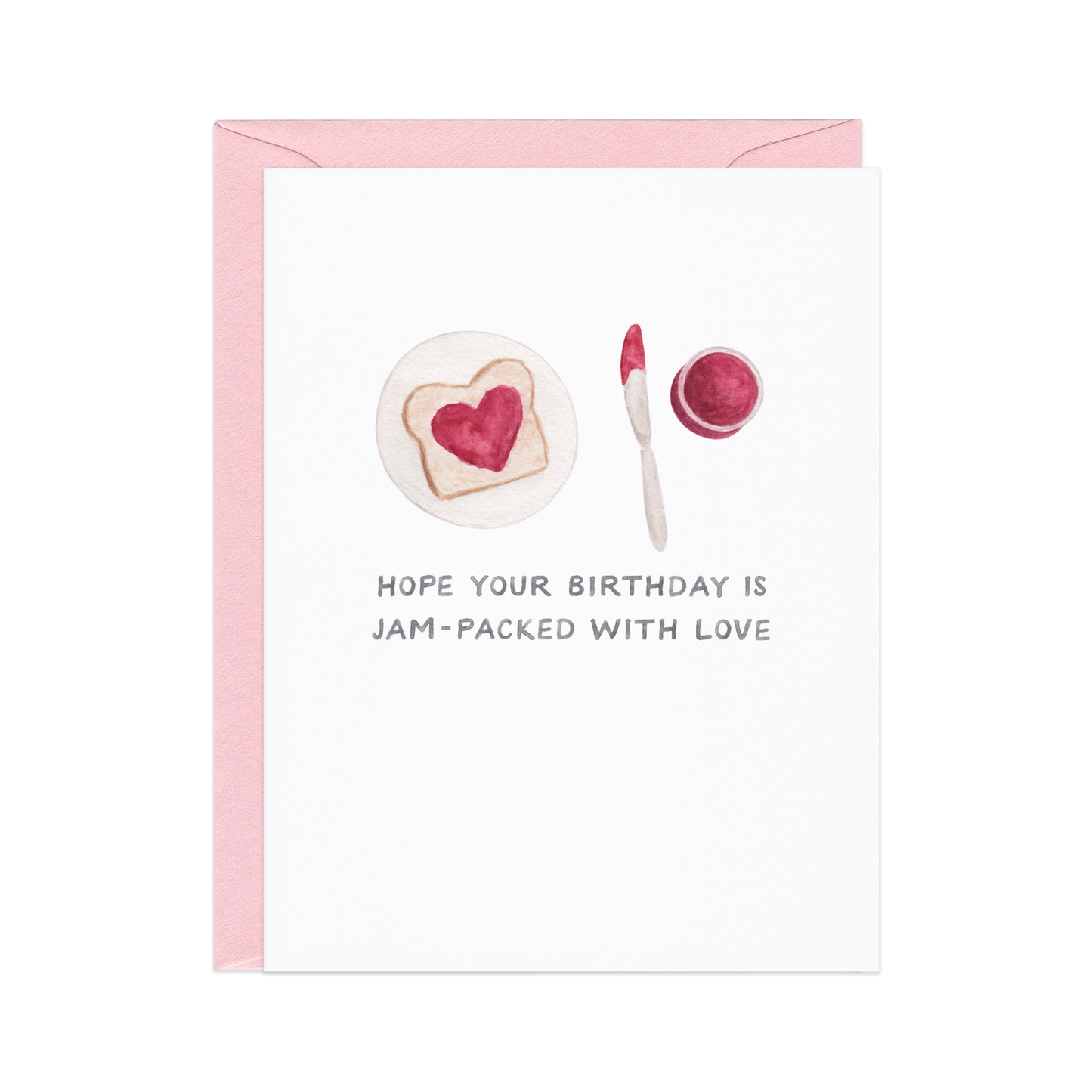 Jam-Packed With Love - Food Pun Birthday Card
