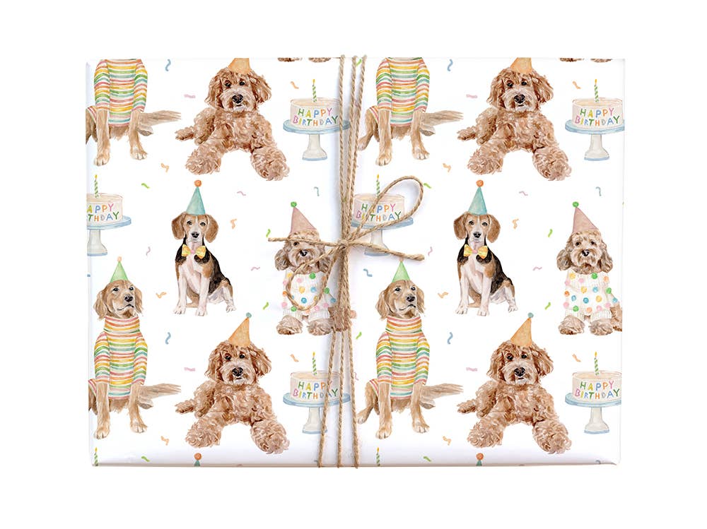 Birthday Dogs Gift Wrap