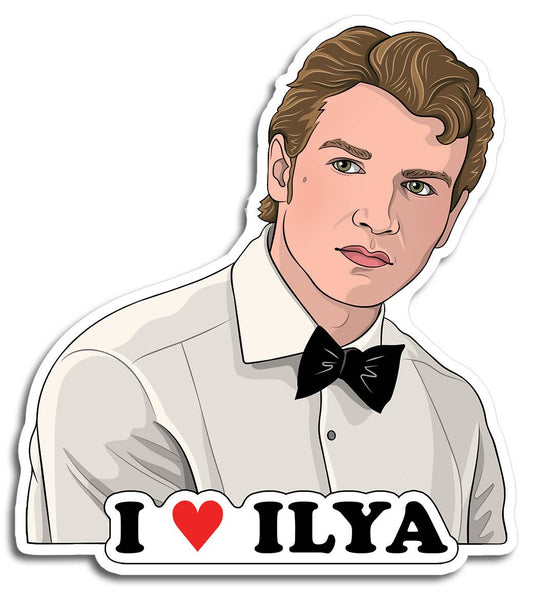 I Heart Ilya Heated Rivalry Die Cut Sticker