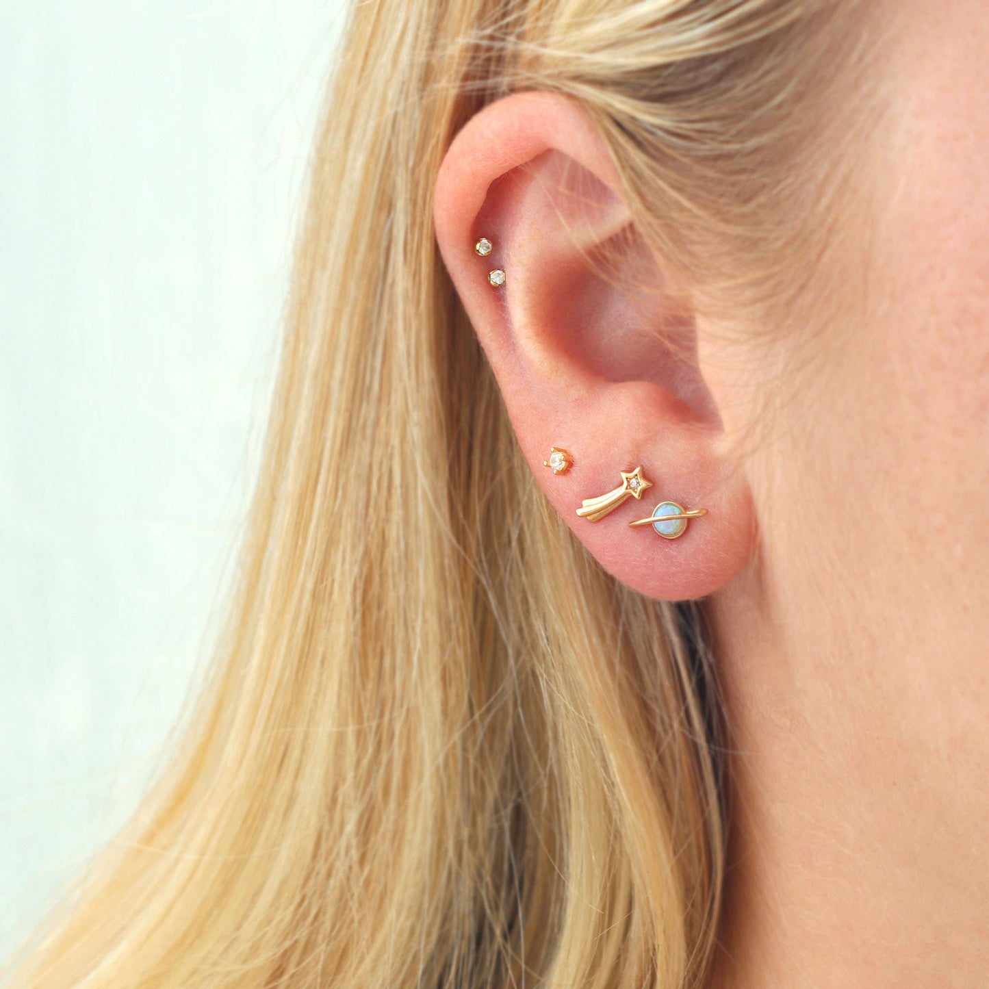 Saturn Stud Earrings
