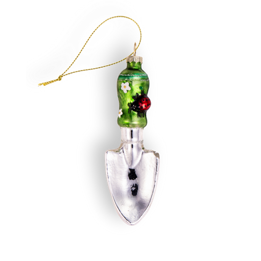Garden Spade Decorative Vintage Retro Glass ChristmasOrnament