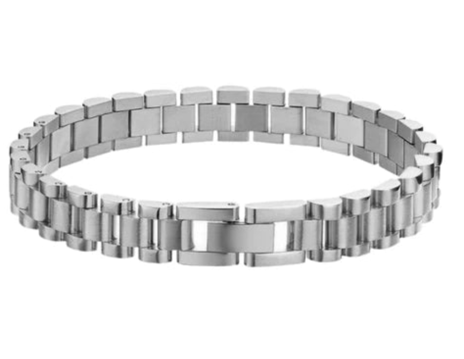 Watch Band Link Bracelet, Bangle. Steel Rol-X