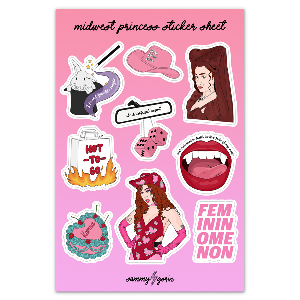 MW Princess Sticker Sheet
