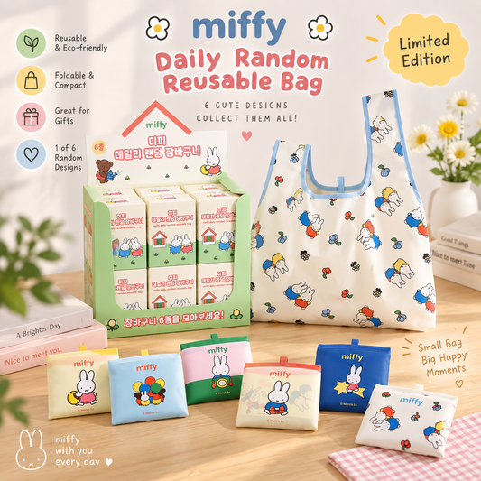 Limited Miffy Daily Random Reusable Shopping Bag – Blind Box