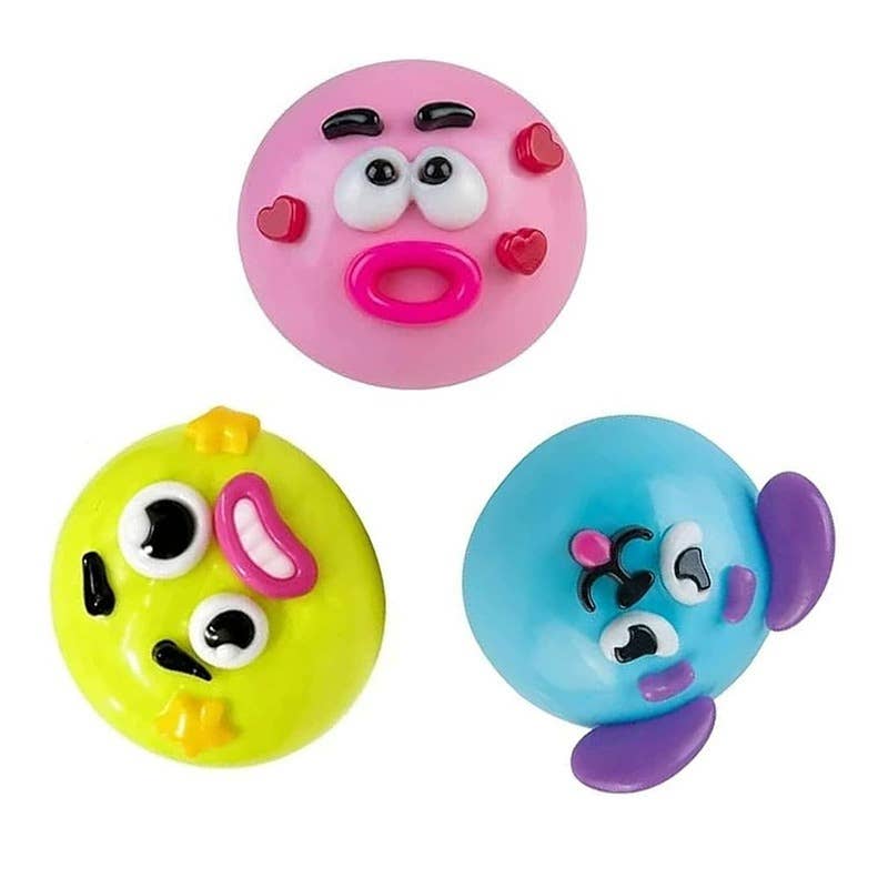Squishy Faces - Funny Emoji-Style Stress Ball Squishies