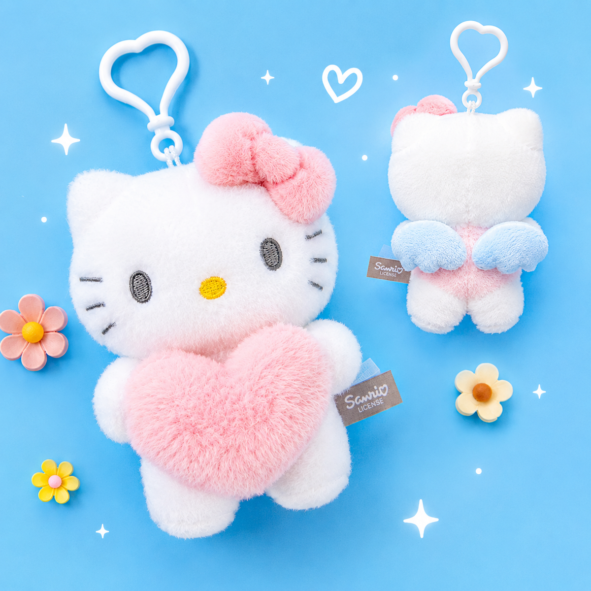 Limited! Sanrio Heart Angel Plush Keychain - 12cm