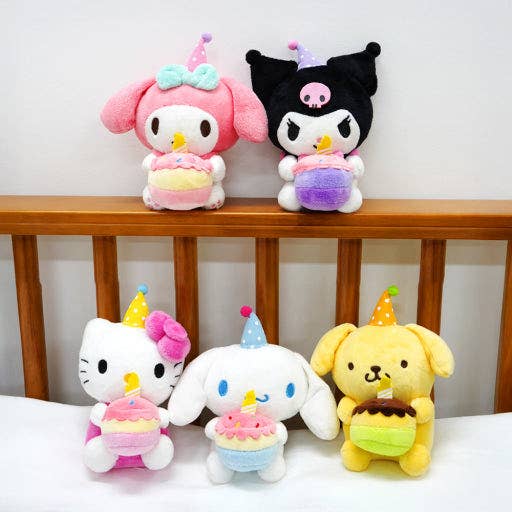 Limited ! Sanrio Party Celebrate Plush Keychain - 13cm