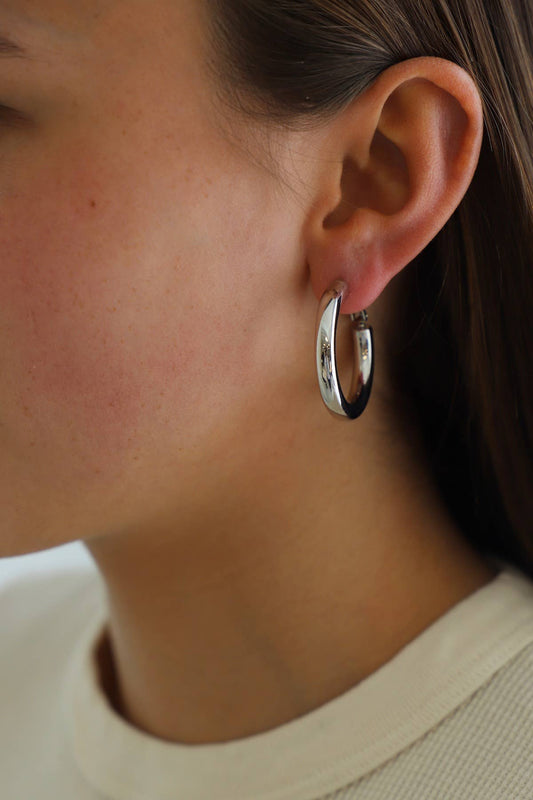 COLETTE SILVER LUXE HOOPS