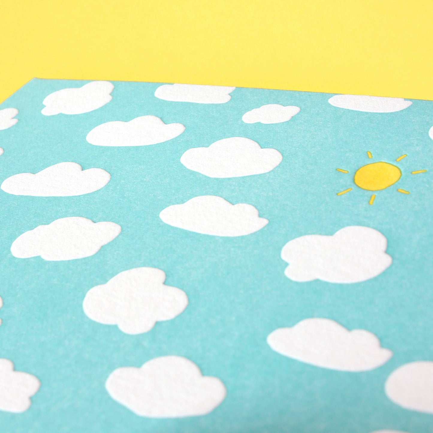 Blue Sky Pattern Letterpress Card Box Set