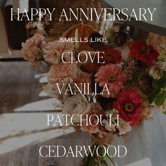 Happy Anniversary 9 oz Soy Candle - Home Decor & Gifts