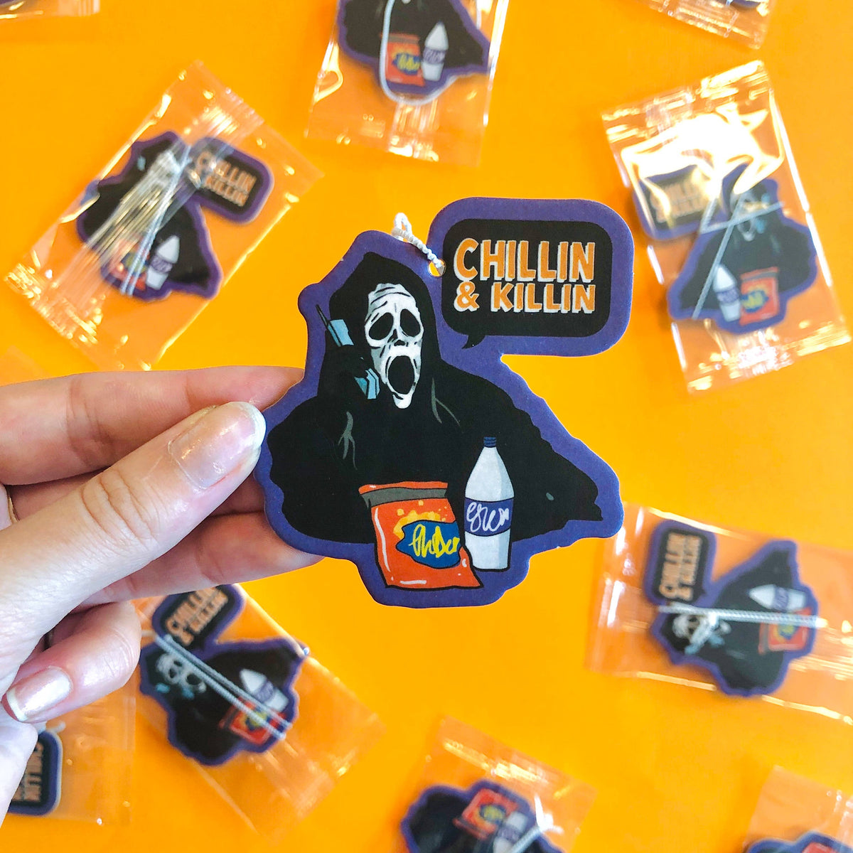 Chillin & Killin Ghost Halloween Air Freshener