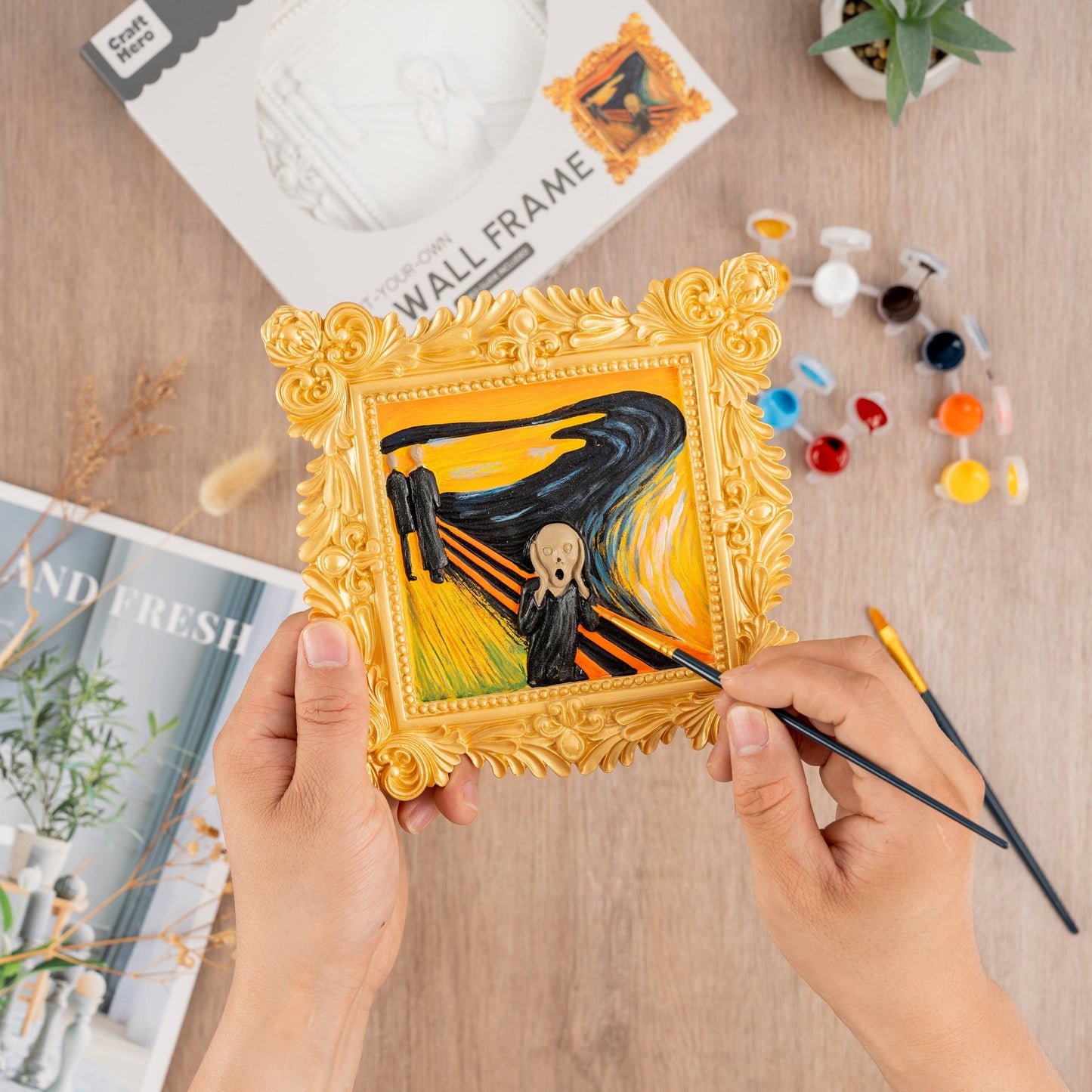 Muddies™ 3D Wall Frame Painting Kit — The Scream