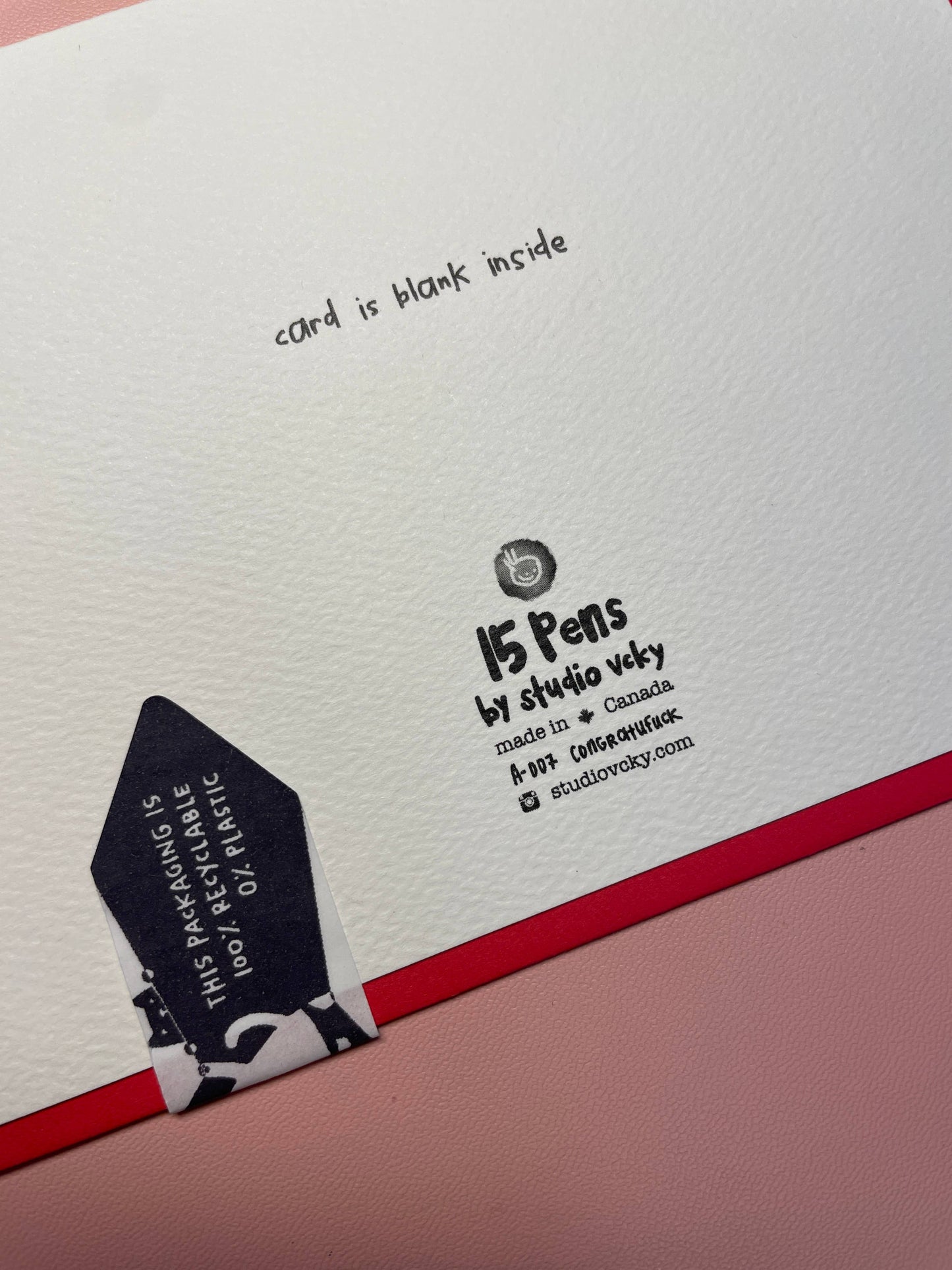 Greeting Card - Pen15 - Congratufuck