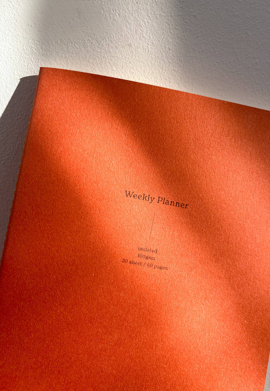 Weekly Planner Notebook / Vita Series-Paprika