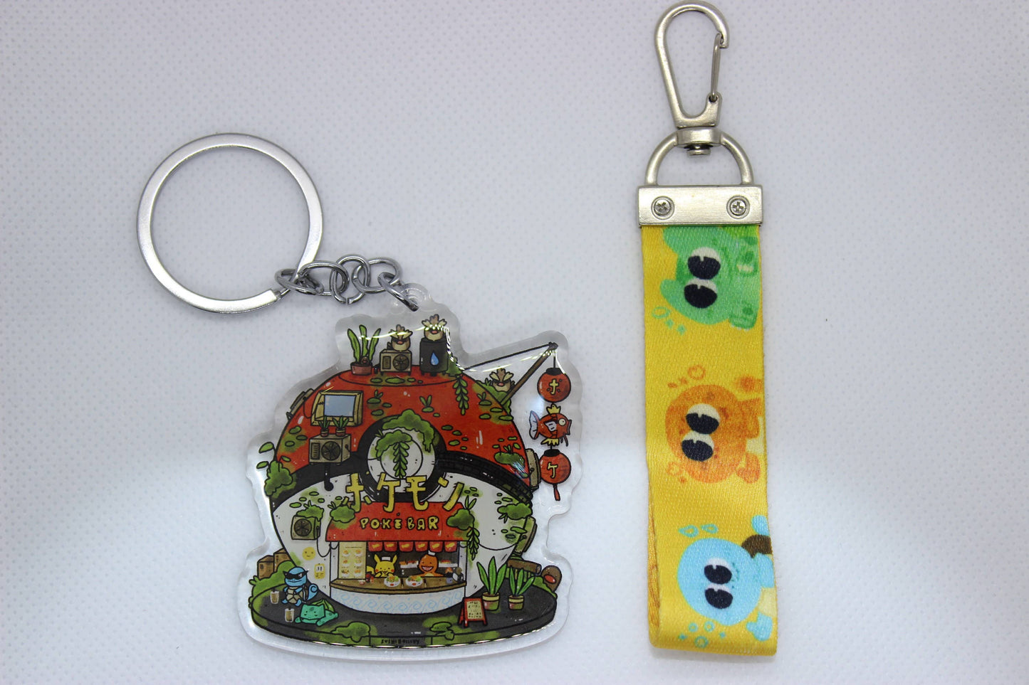 Poke Bar Keychain w/ Lanyard