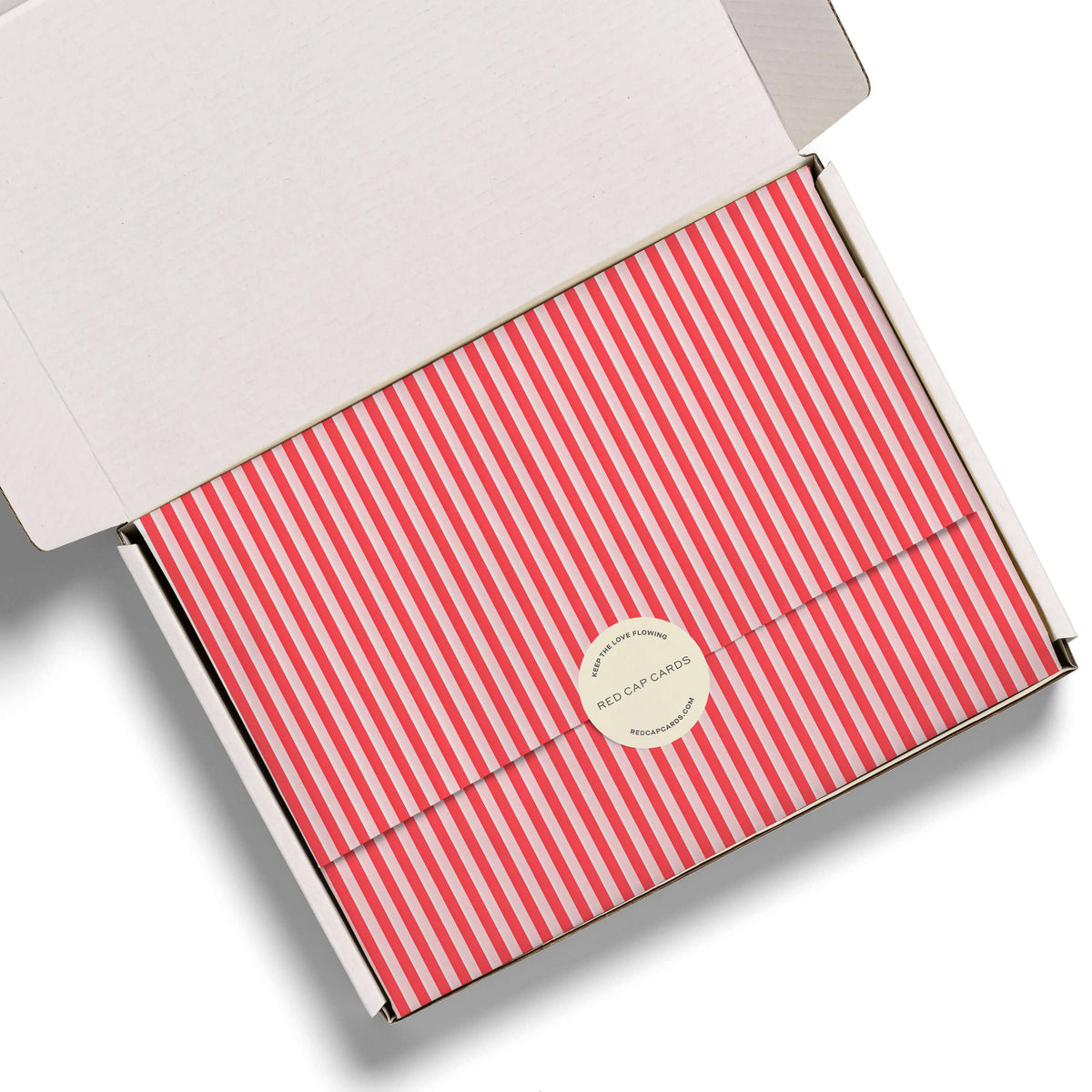 Red Pinstripes tissue paper