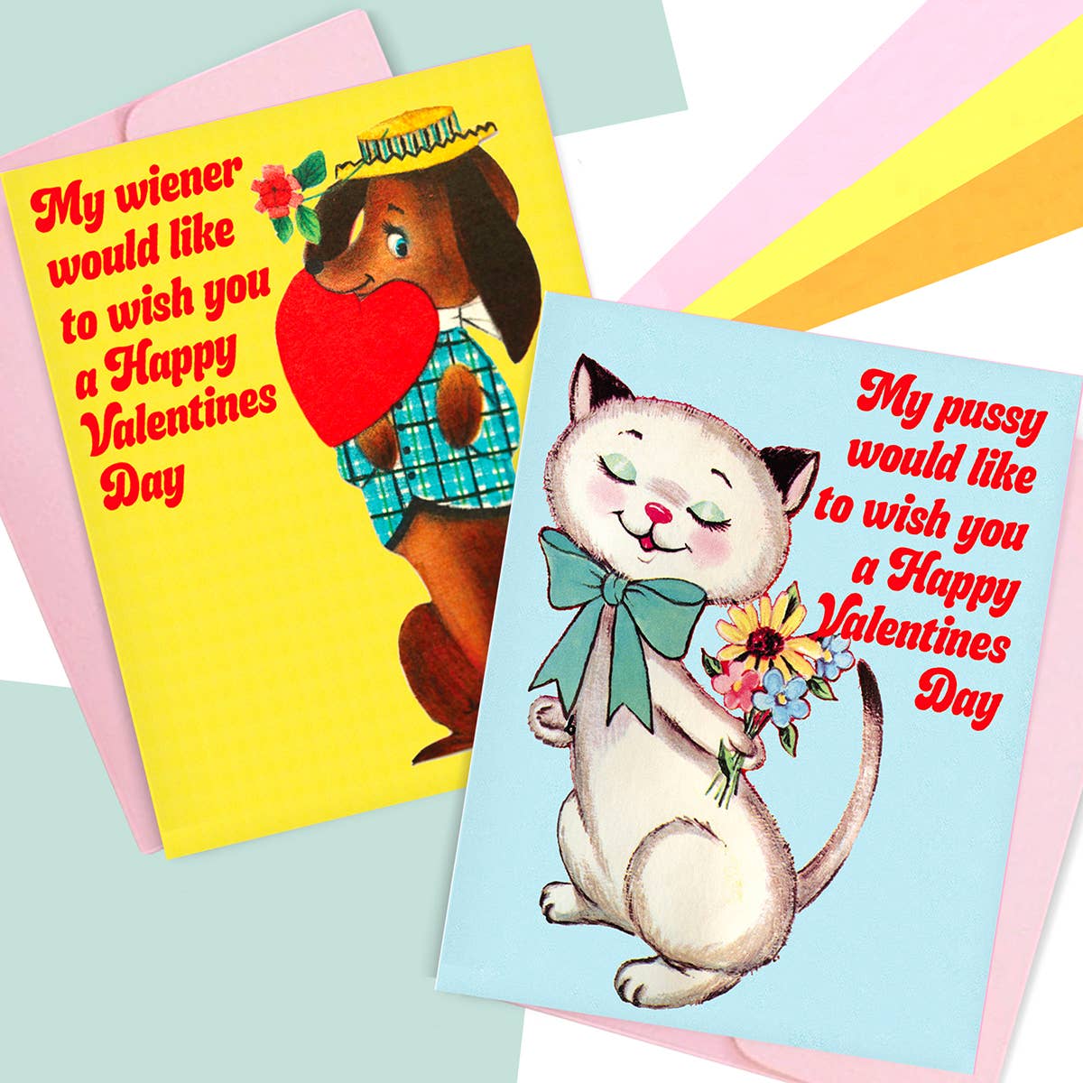 My Pussy Would Like To Wish You A Happy Valentine's Day Card
