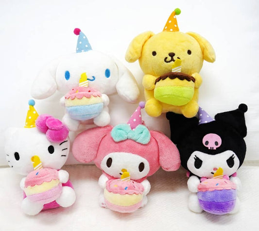 Limited ! Sanrio Party Celebrate Plush Keychain - 13cm