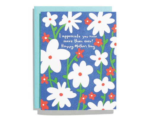 Appreciate Mom - Letterpress Greeting Card