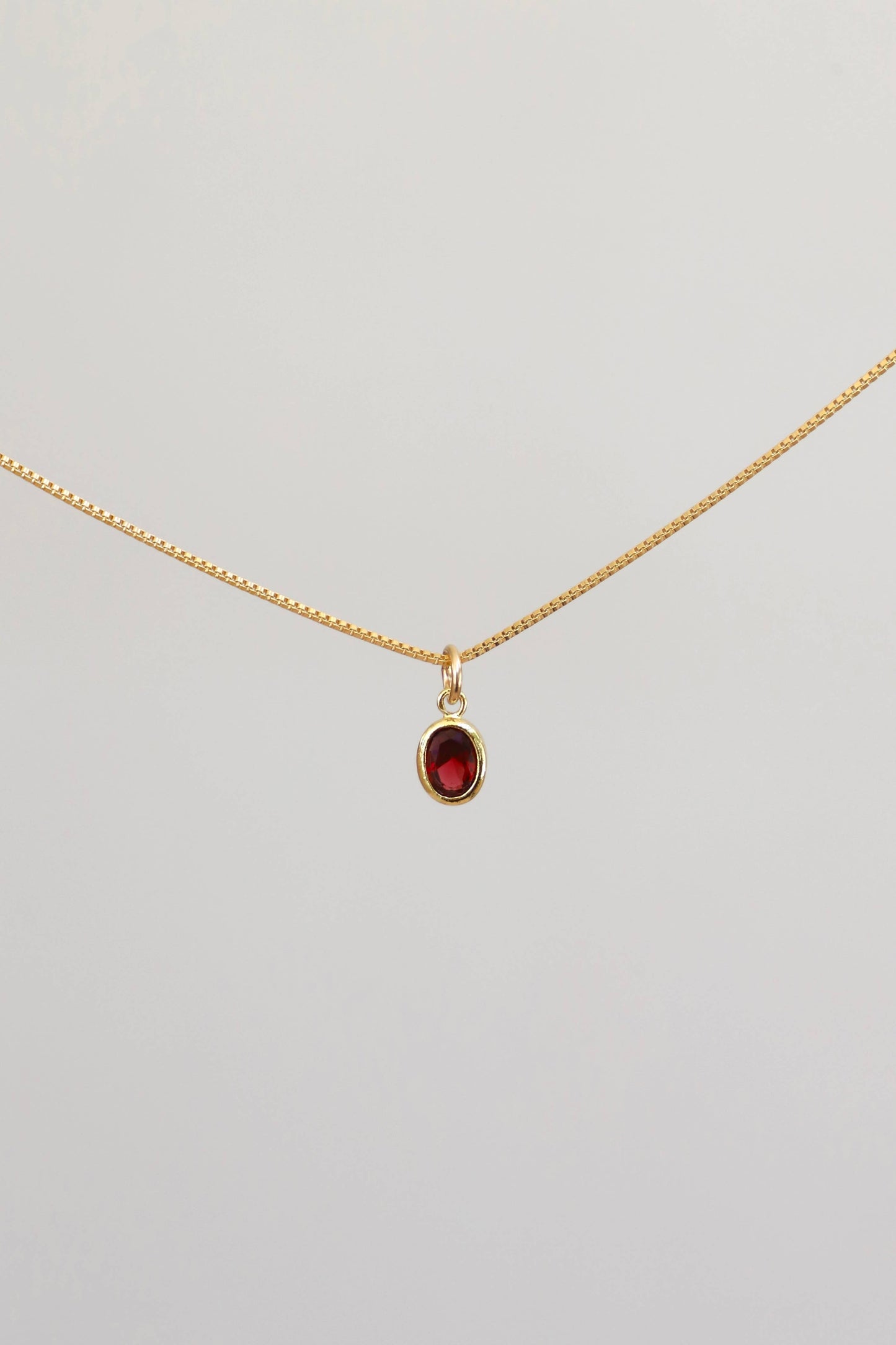 OVAL BIRTHSTONE CHARM
