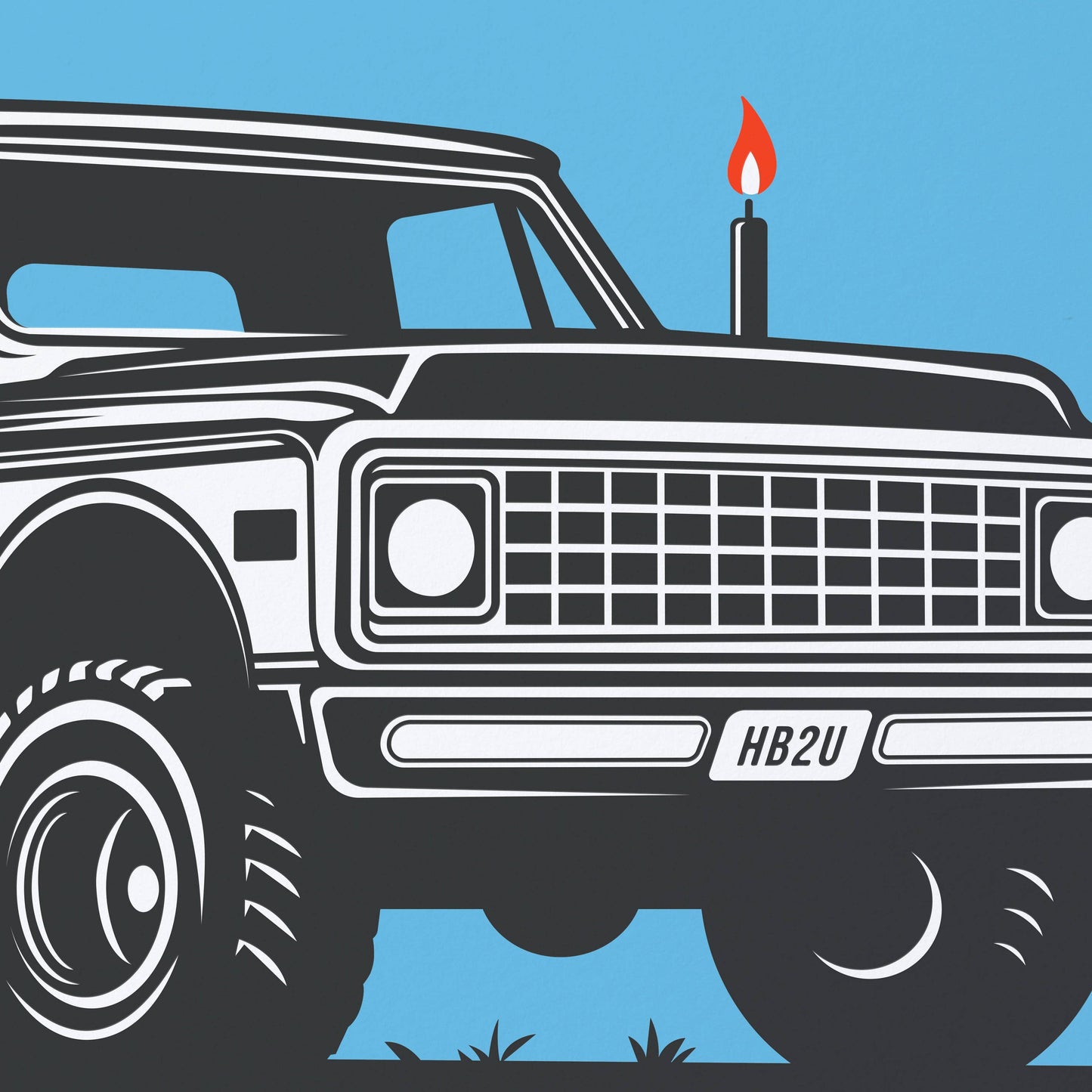 Happy Birthday Mothertrucker Card