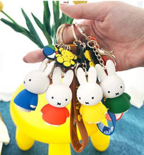 Load image into Gallery viewer, Miffy Charaters Figure Key Holder-Bag Charm, Gift Key Ring
