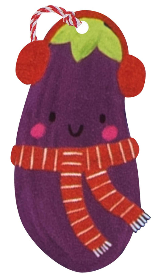 Multipack Tag (6) Christmas Aubergine