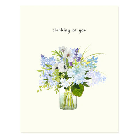 Lavender Blue - Thinking Of You Occasion Card with matching envelope