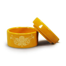 Load image into Gallery viewer, Ceramic Trinket Box William Morris Strawberry Thief Yellow

