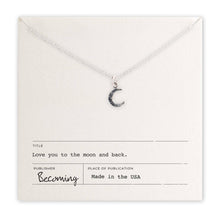 Load image into Gallery viewer, Love You To The Moon Necklace
