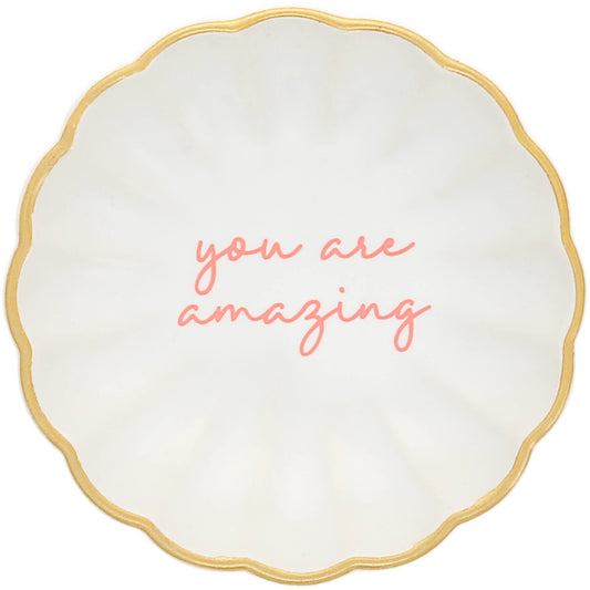 You Are Amazing Trinket Dish & Earring Set.