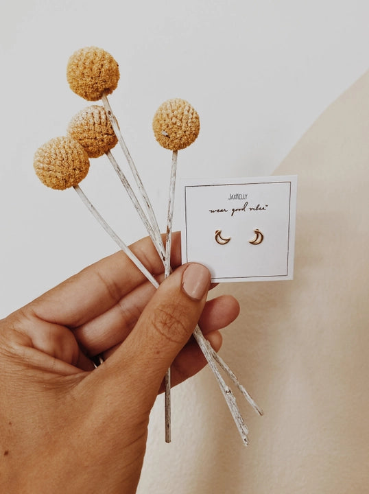 Minimalist - Moon - Earring