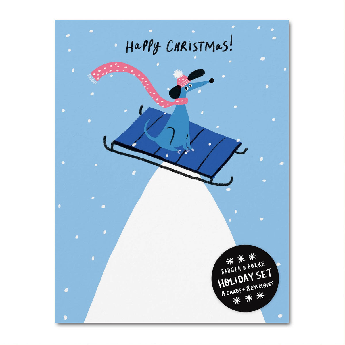 Dog Sled - Holiday Card Set