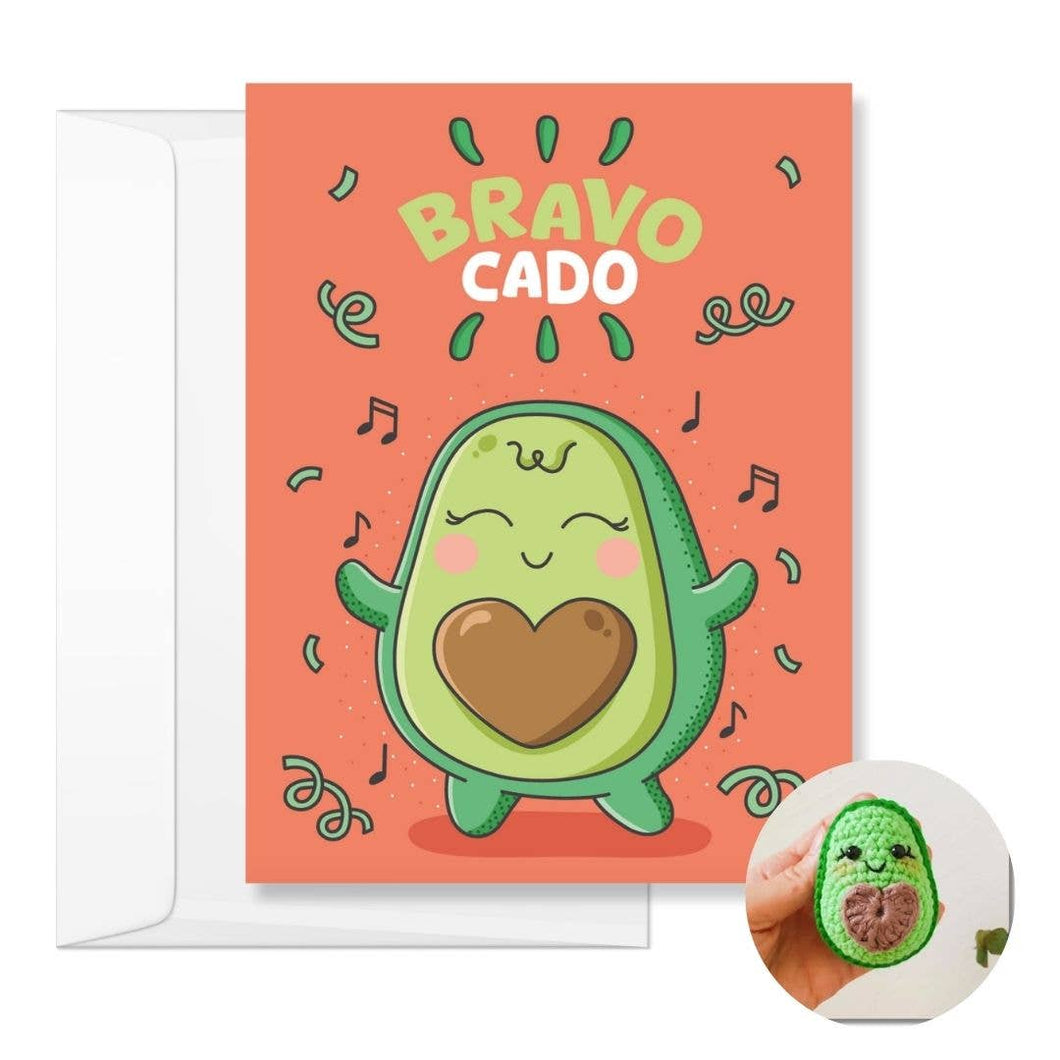 Congratulations Card & Avocado Crochet Pattern