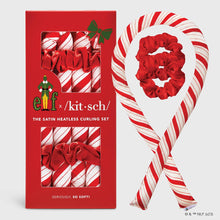 Load image into Gallery viewer, Elf x kitsch Satin Heatless Set- Candy Cane
