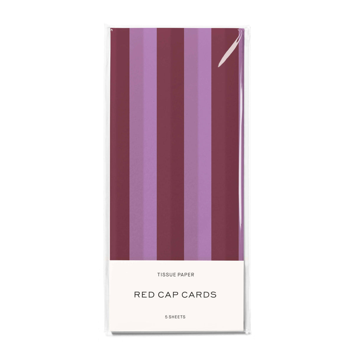 Eggplant and Lilac Stripes tissue paper