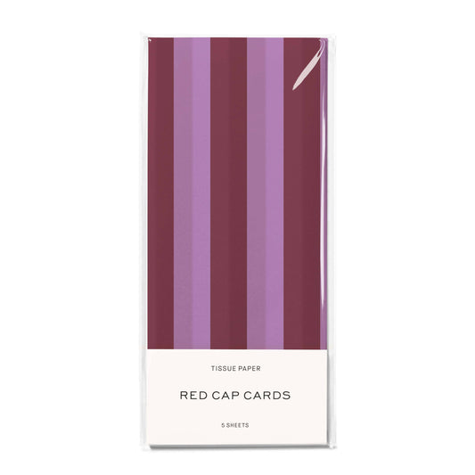 Eggplant and Lilac Stripes tissue paper