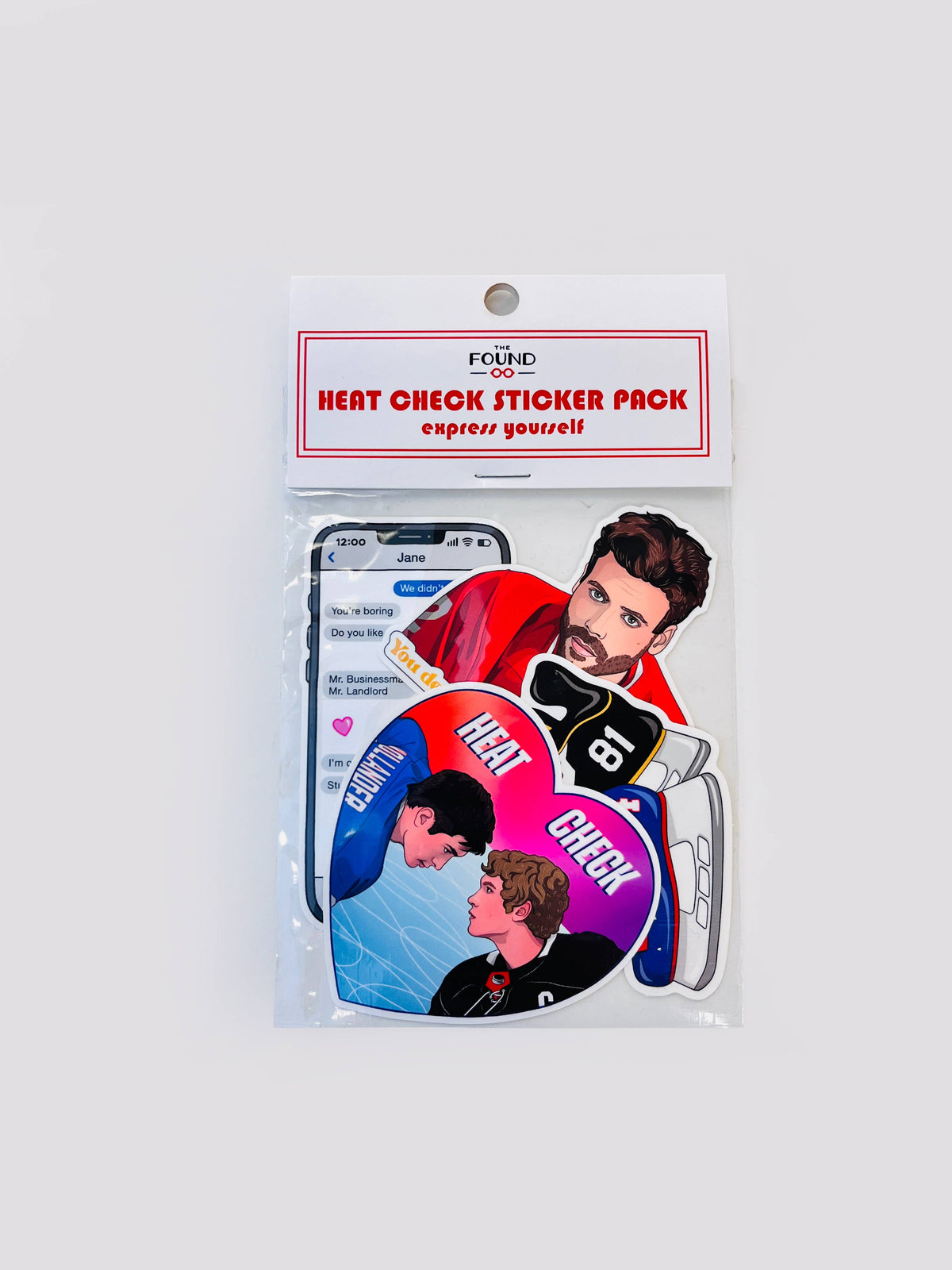 Heated Rivalry Heat Check Sticker Pack