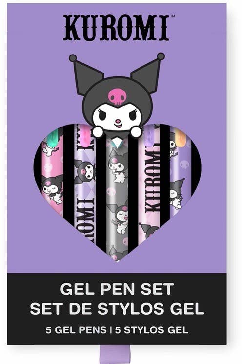 Sanrio Totally Kuromi Soft-Touch Gel Pen Set