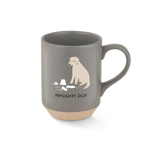 Stoneware Mug Naughty Dog 11oz - Front & Company: Gift Store