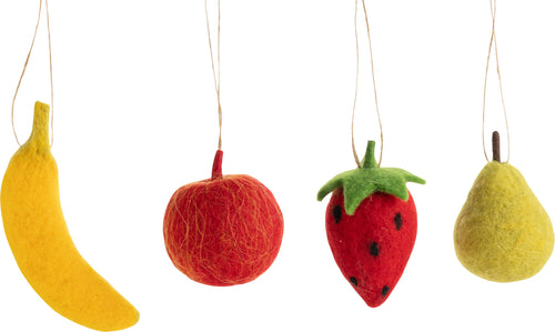 Felt Fruit ornaments Assorted - Front & Company: Gift Store