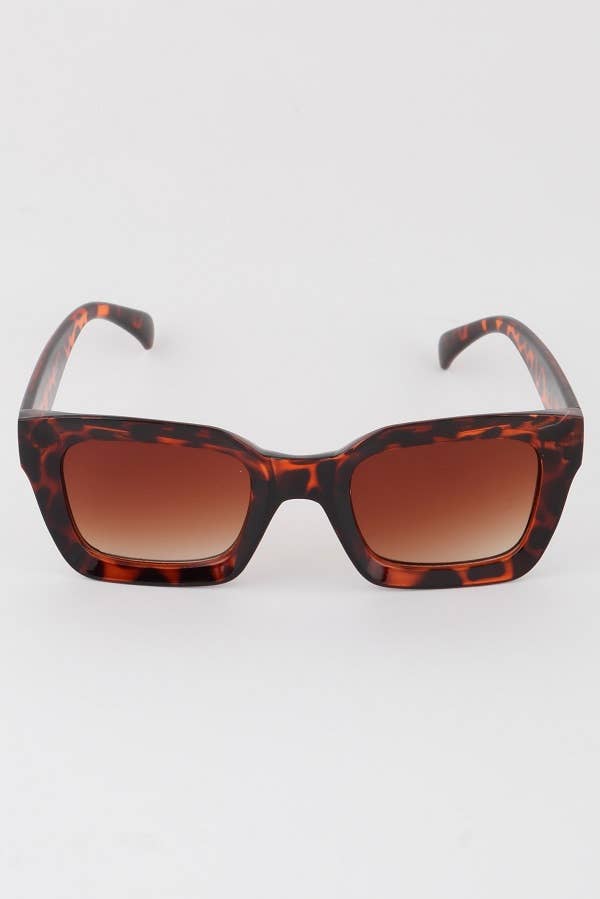 Bright Transparent Square Sunglasses