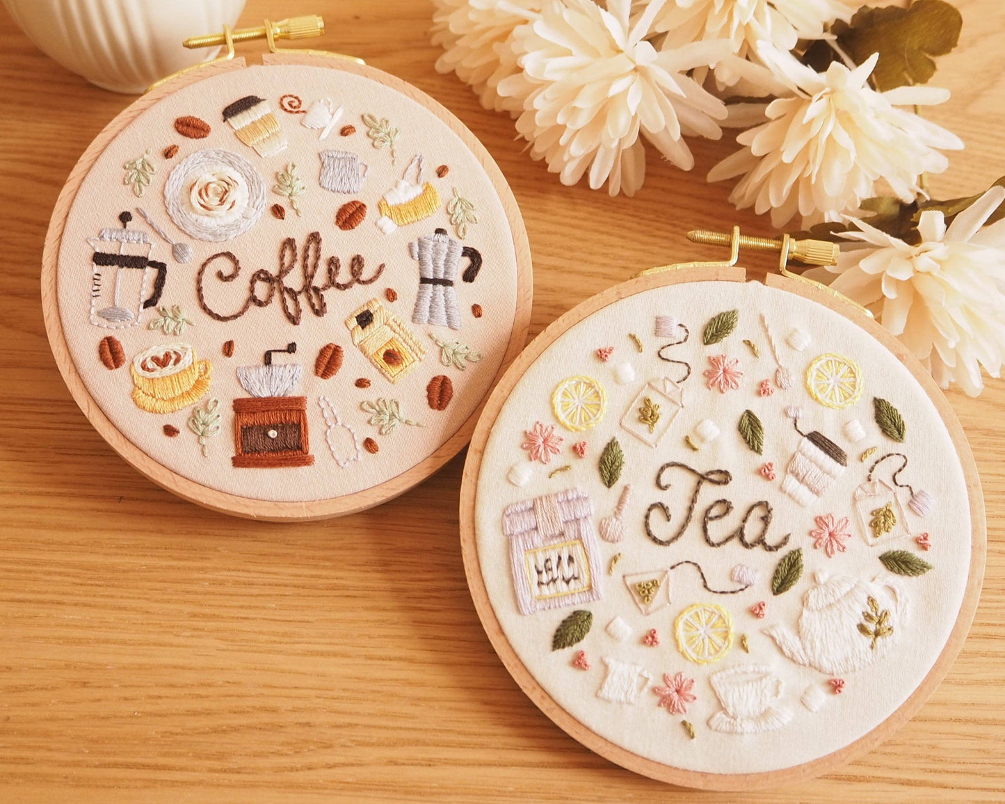 DIY Embroidery Kit Tea Lover from Coffee & Tea Collection